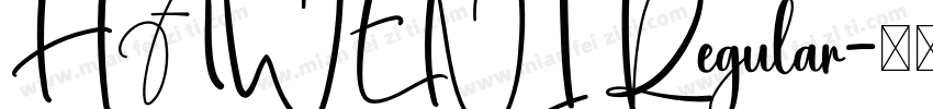 HAWENI Regular字体转换